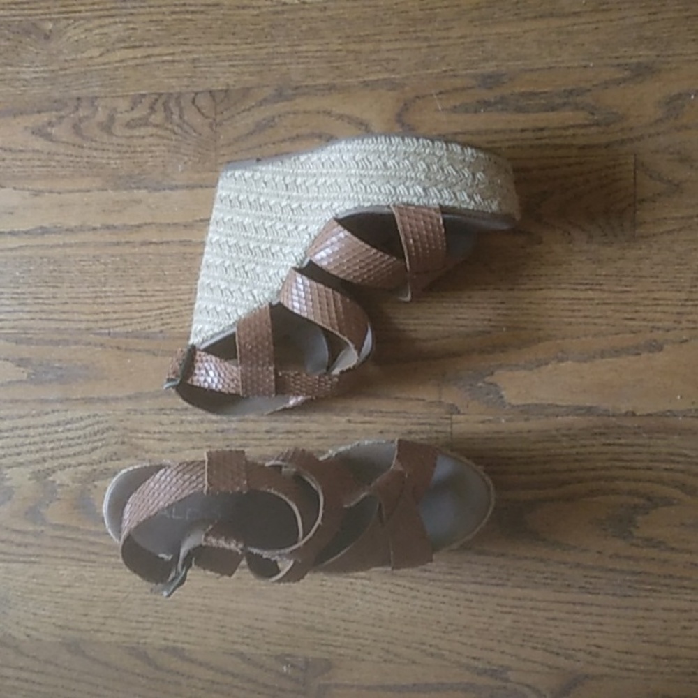 Aldo wedge sandal.  Worn once.